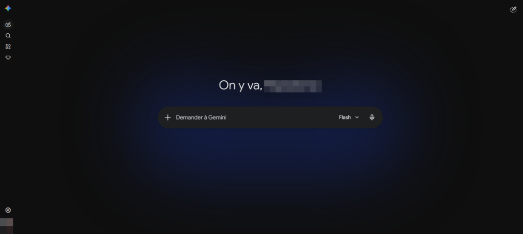 Interface de Gemini de Google