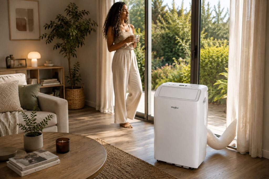 Whirlpool PACF212CO : le climatiseur mobile le plus silencieux