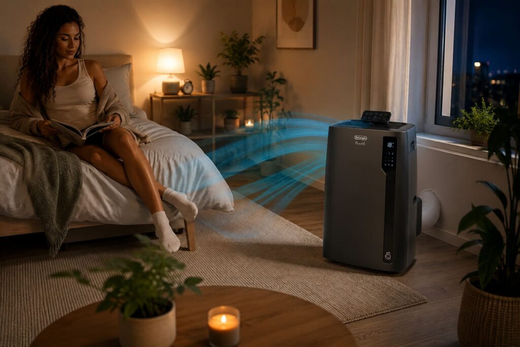 De'Longhi Pinguino PAC EL112 CST WiFi : le climatiseur mobile premium