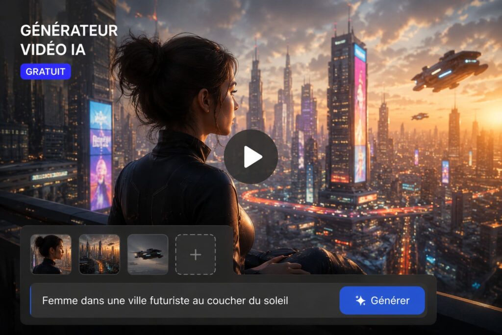 Illustration : utilisation d'un logiciel de génération de vidéo IA gratuit