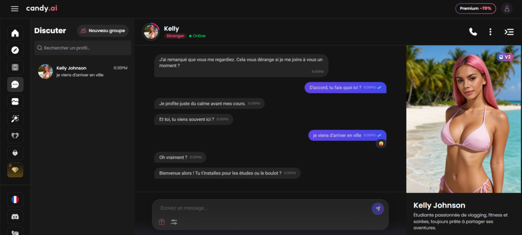 Test de Candy AI : conversation avec mon avatar IA