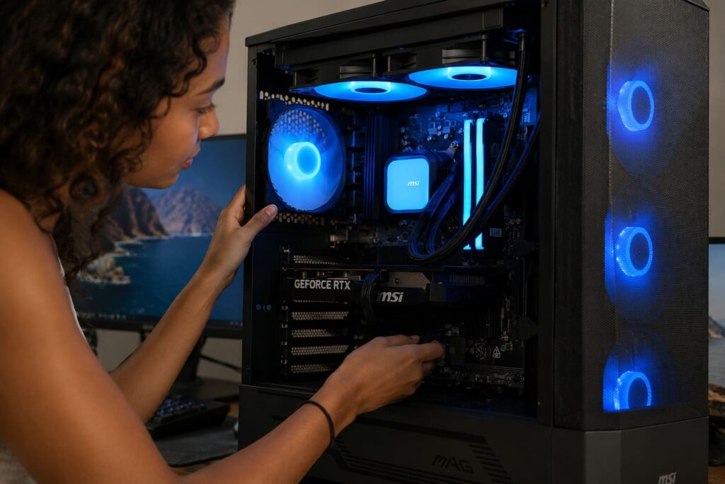 Montage PC gamer Cybertek Aquaforge Powered by MSI