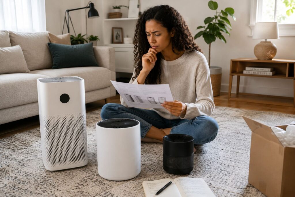 Illustration : comment entretenir un purificateur d'air