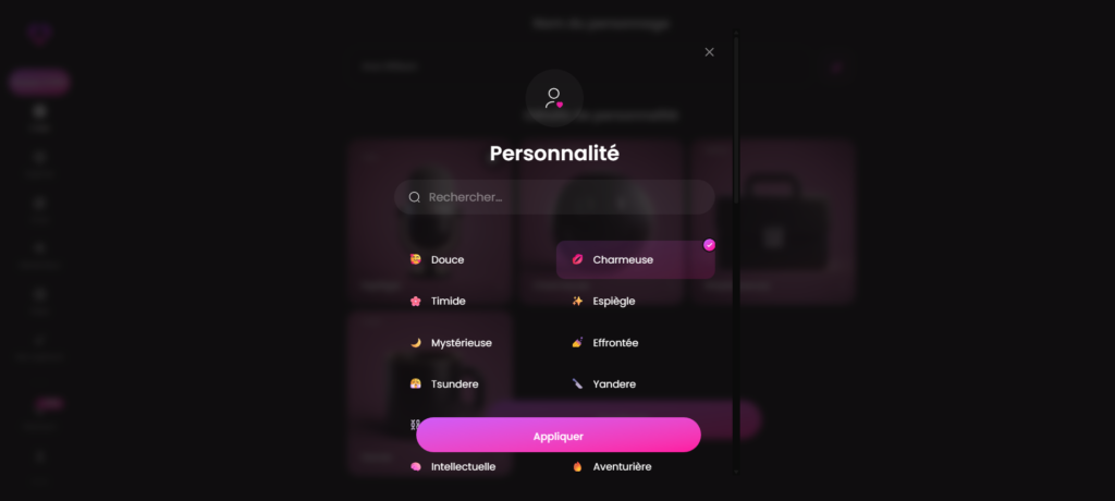 Personnaliser la personnalité de ma copine IA sur Golove AI